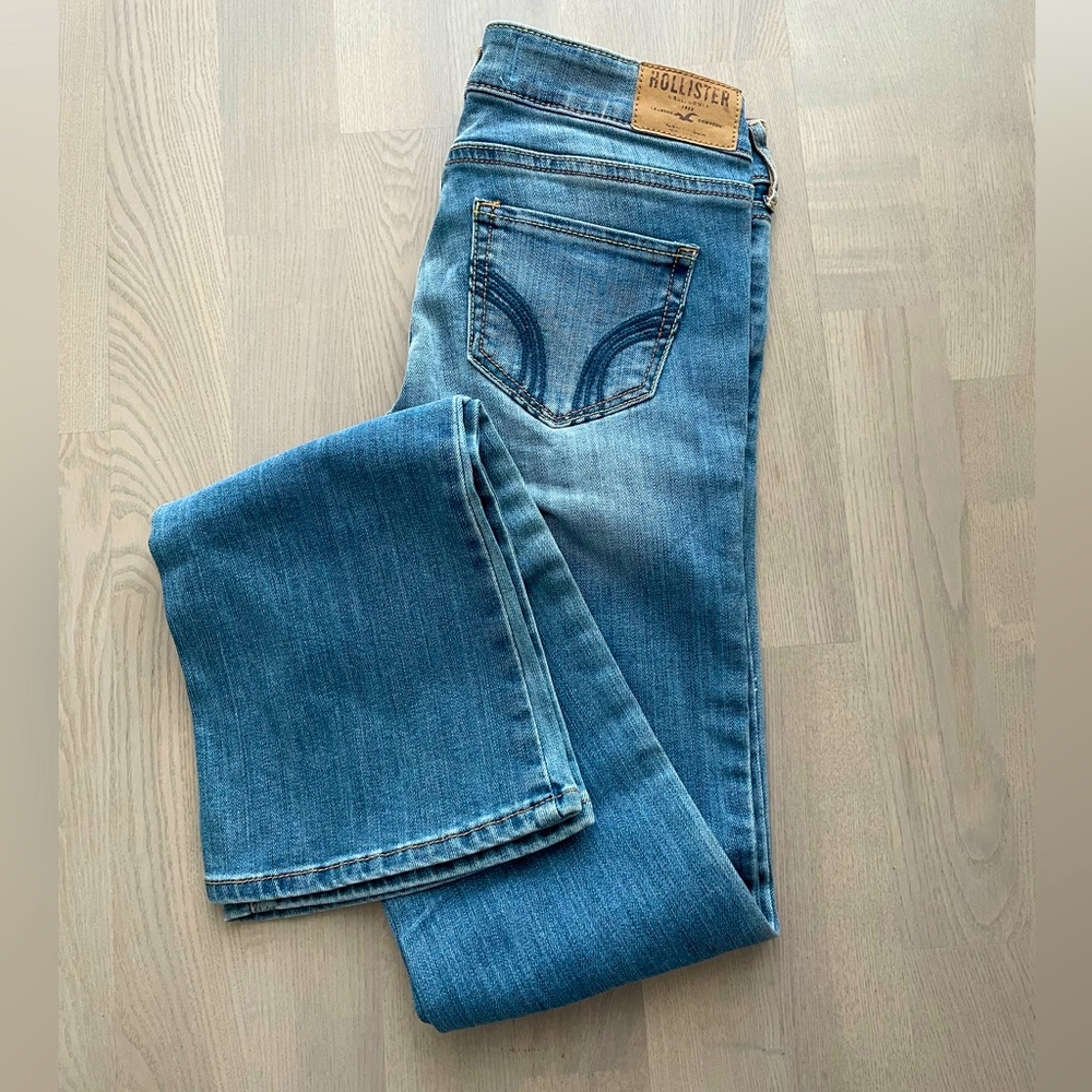 Hollister Women's Boot Cut Jeans - Light Blue Denim